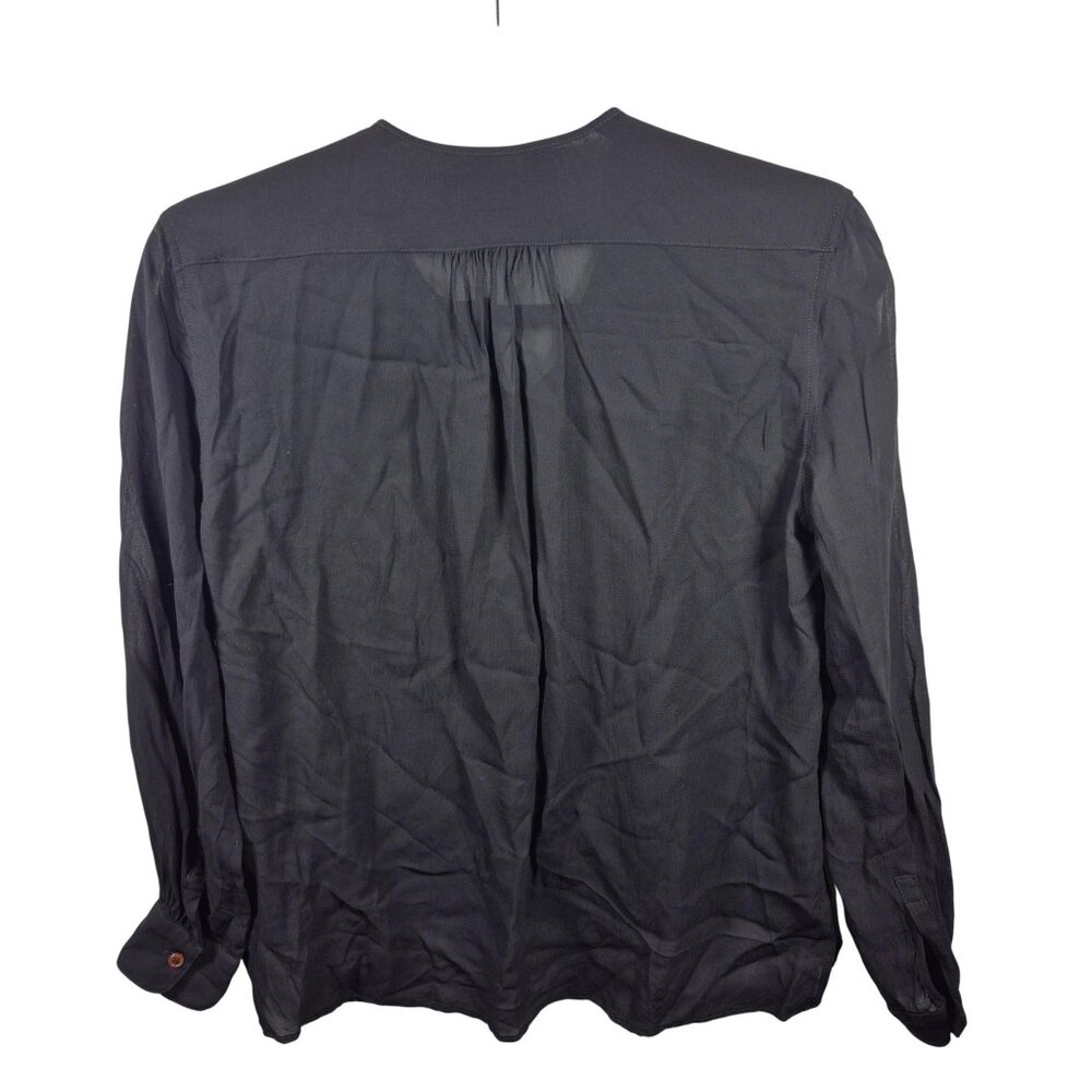 Reformation Top Womens Large Popover Button Down Blouse 3/4 Sleeve Capsule - Picture 2 of 6